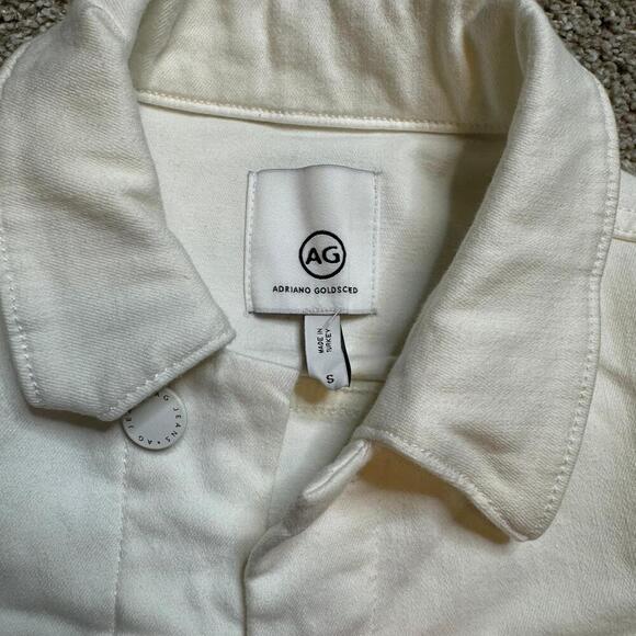 AG Jeans Robyn Denim Jacket All White Long Sleeve Size Small (Retail $215) - Picture 5 of 6